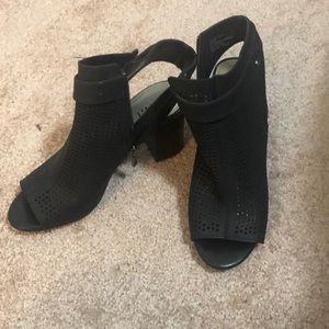 open toe booties